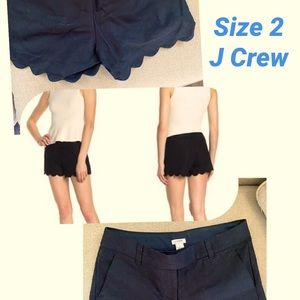 J.Crew scalloped hem shorts-like new